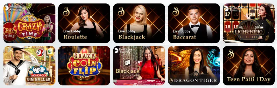 Jeux de casino en direct SIMSINOS CASINO