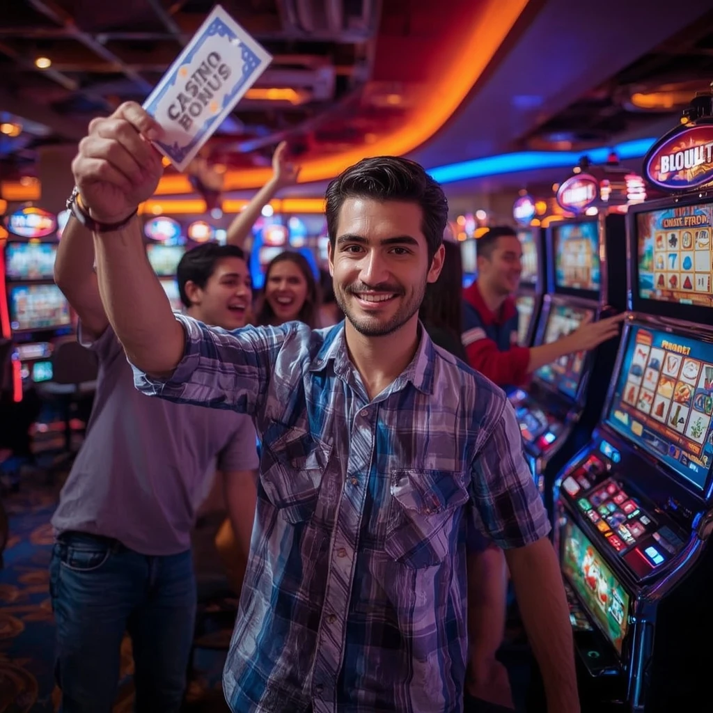 une personne avec un bonus de Simsinos Casino